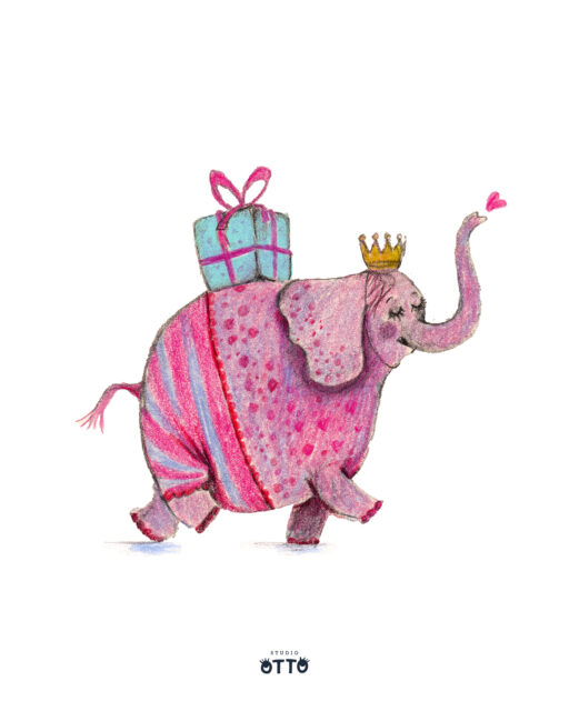 Schwer verliebt und mit leichtem Gepäck unterwegs ins Wochenende ist diese rosa Elefantendame. Ich sitze grad an einer rosa Postkarten-Kollektion, so 5 bis 6 Stück sollen es werden. Dieses Motiv ist eine Skizze, die dafür entstanden ist und ich mag sie schon sehr gern.
.
This pink elephant lady is head over heels in love and heading into the weekend with just a light pack. I’m currently working on a collection of pink postcards – I’m planning to make about five or six of them. This design is a sketch I created for the collection, and I’m already quite fond of it.
.
.
.
#sketchoftheday #pencilart #postcarddesign #pencildrawing #birthdaycard #elefant #sketchbook