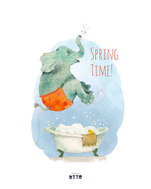 Frühlingskarte für @tauruscards. Im ersten Entwurf hatte der Elefant noch eine Badekappe mit Blümchen auf. Die ist dann aber zugunsten flatternder Ohren entfallen. Die kleine Quitsche-Ente ist geblieben und hat wohl immernoch Angst vor der Landung. 💦
.
Spring card for @tauruscards. In the first draft, the elephant still had a swimming cap with flowers on it. But this was then omitted in favour of fluttering ears. However, the little squeaky duck has remained and is still afraid of landing. 💦
.
.
.
#postkarten #postcarddesign #illustrationartists #watercolor_art #illustratedanimals